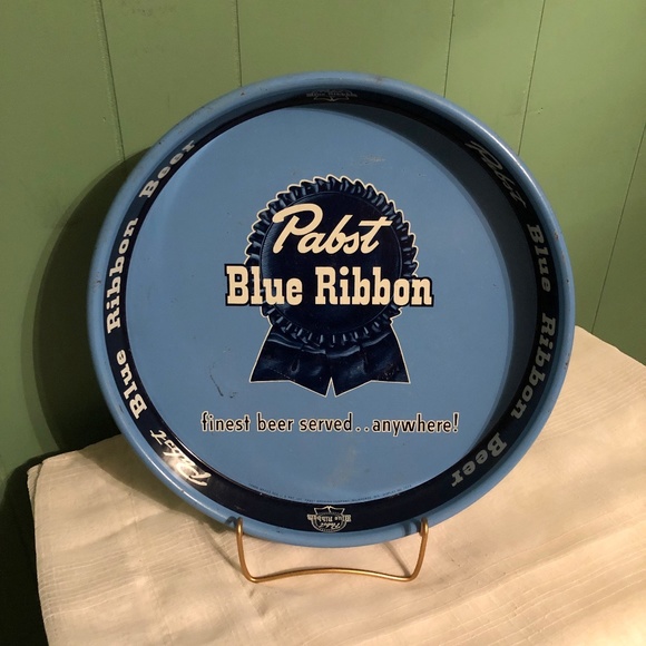 Pabst Other - Vintage Metal Pabst BEER Advertising 13.25" Serving Tray Bar Club Milwaukee